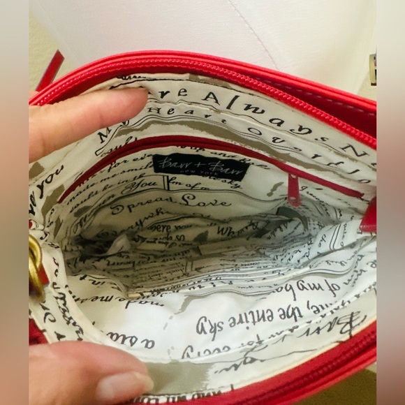Barr + Barr Red Crossbody Bag - Picture 5 of 7